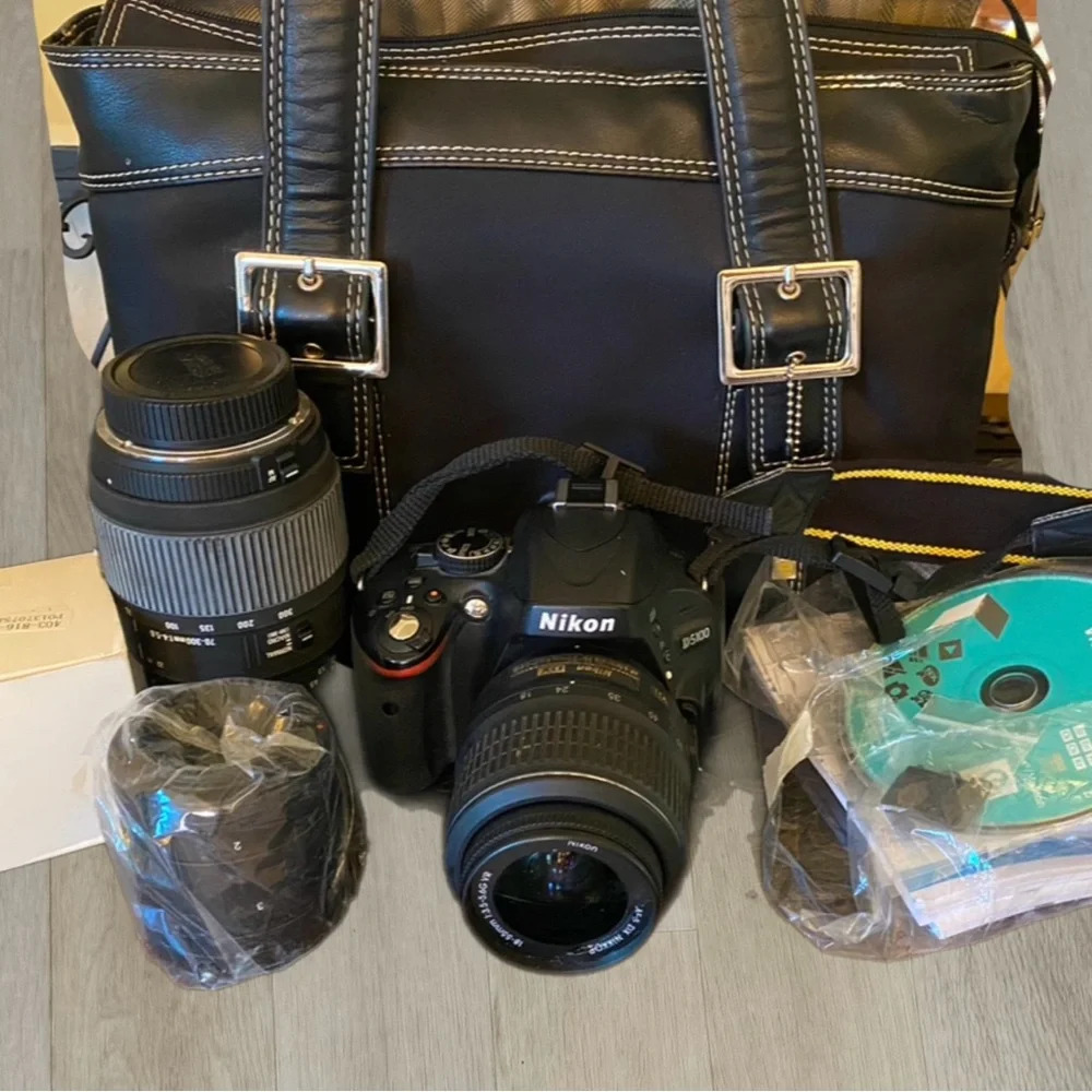 Nikon D5100 Camera Bundle with 18-55mm and 55-300mm Lenses